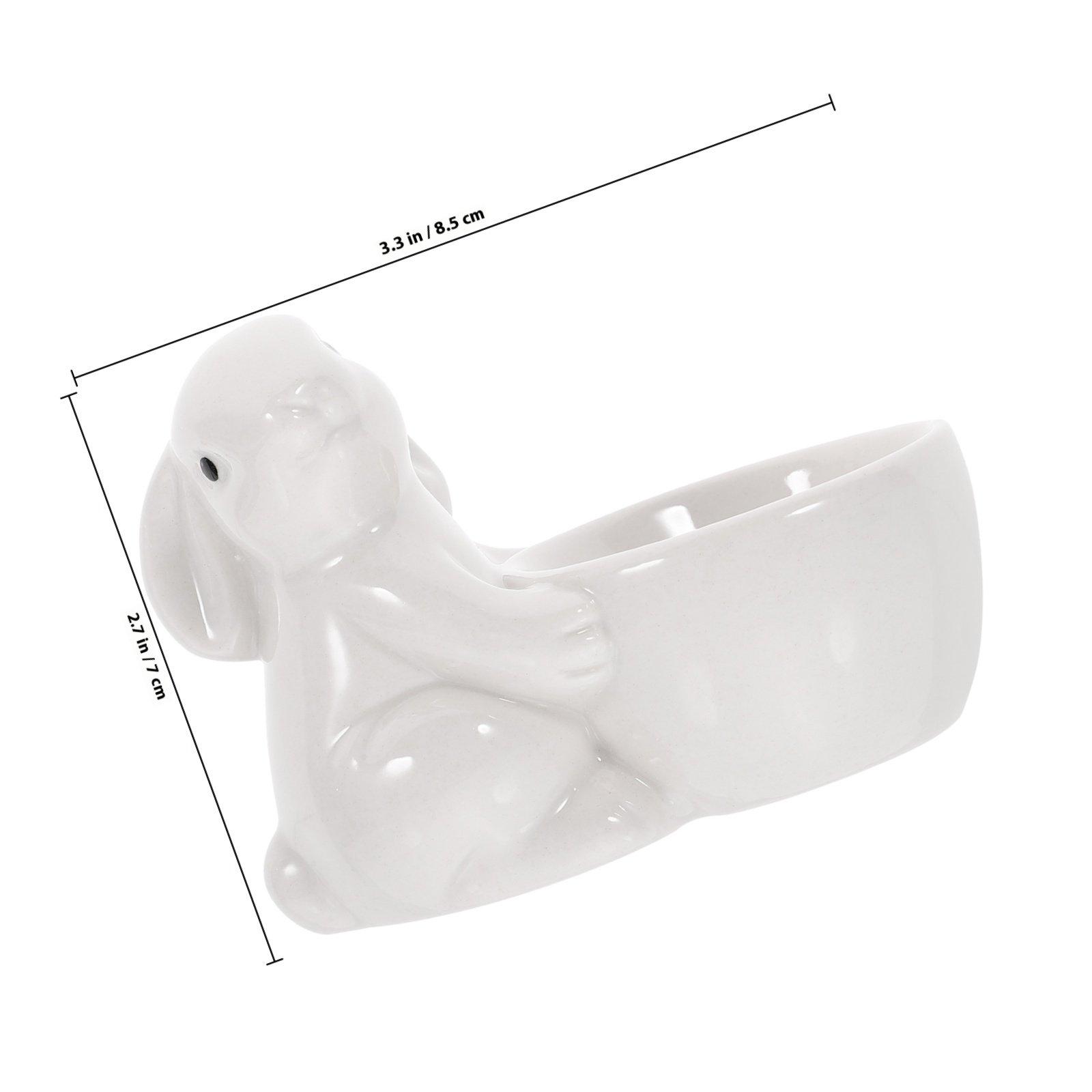 Ceramic Egg Organizer Cup Reliable Material Smooth Portable Multi Purpose Home Desktop Storage Ceramic Egg Cup белый
