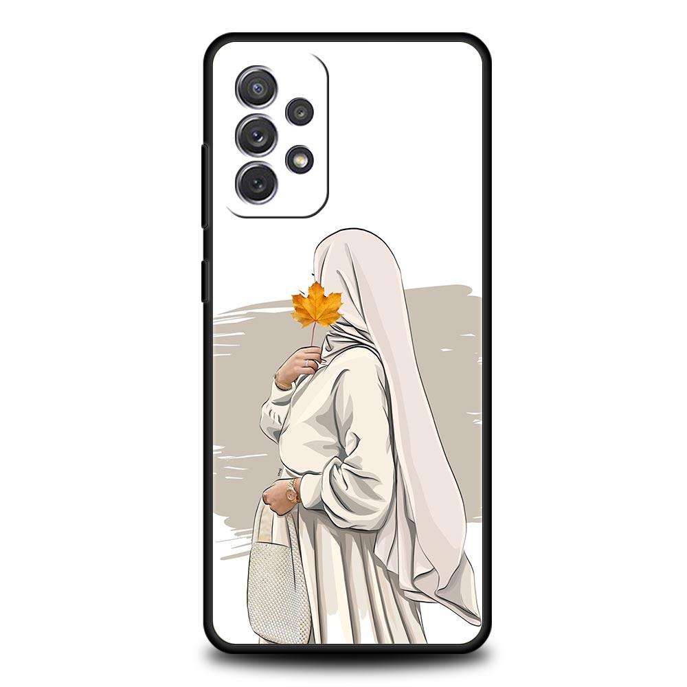 Phone Case For Samsung Galaxy A15 A13 A51 A71 A41 A31 A21S A03S A05 A35 A32 A55 A23 A25 A33 A53 A73 5G Muslim Arabic Girl Cover