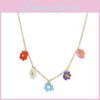 Fashionable European Style Floral Beaded Necklace With Unique Creative Design For Women