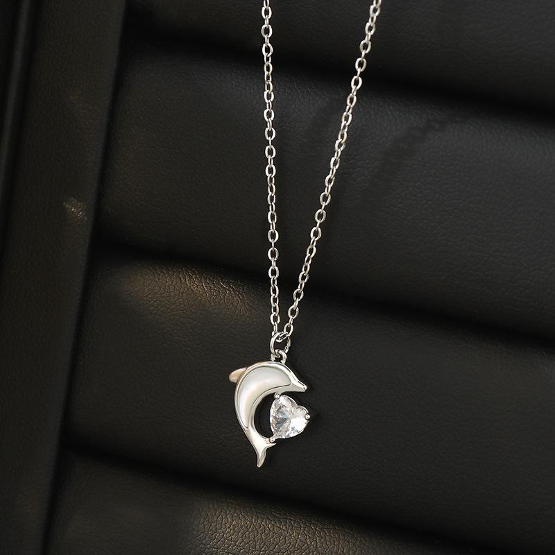 

Ожерелья перламутровое ожерелье дельфин праздничный подарок для женщин подвески модные винтажные кулоны ювелирные изделия