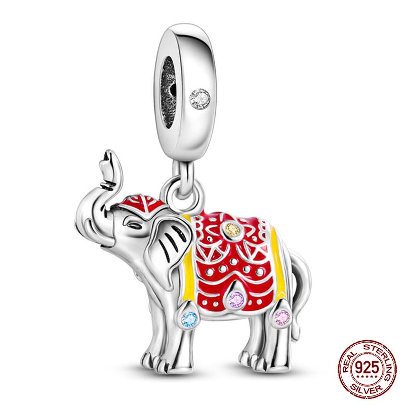 100% Copper Love Strawberry Cherry Red Series Charm Beads For Brand Original Bracelet Diy Fine Jewelry Gift