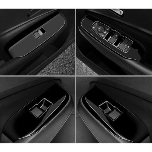 TANGDUTUTU Nissan Note E13 Power Window Switch Cover Door Window Button Door Switch Panel Interior Panel Interior Parts Accessories ABS Resin 4PCS New