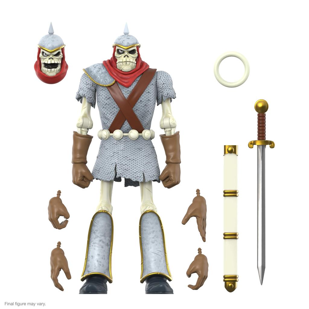Super7 Dungeons Dragons Dungeons and Dragons Action Figure with Vintage Collectibles and Retro Toys & Deck-On (Skeleton Warrior) - 7" Accessories,