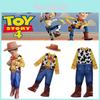 Toy Story Cowboy Woody Bodysuit Cosplay Kostyme med Hatt og Skjerf til Barn