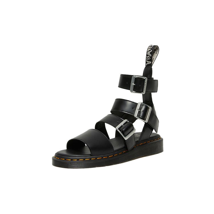 Rick Owens X Dr. Martens Gryphon Strap RO Roman Sandals Women Sandals Black 27031001
