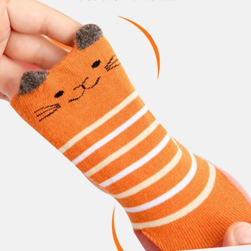 Baby Småbarn Sko Gutter Jenter Spedbarn First Walker Barn Tegneserie Dyr Myk Gummisåle Sokker Sko Strikk Anti-skli støvletter