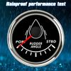 52mm Rudder Angle Indicator with Rudder Angle Sensor Red Backlight 0-190 Ohm for Marine Yacht 12V/24V