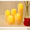10.16cm12.7cm15.24cm17.78cm Electronic LED Candles, Equipped with Remote Control And Timer, Suitable for Weddings