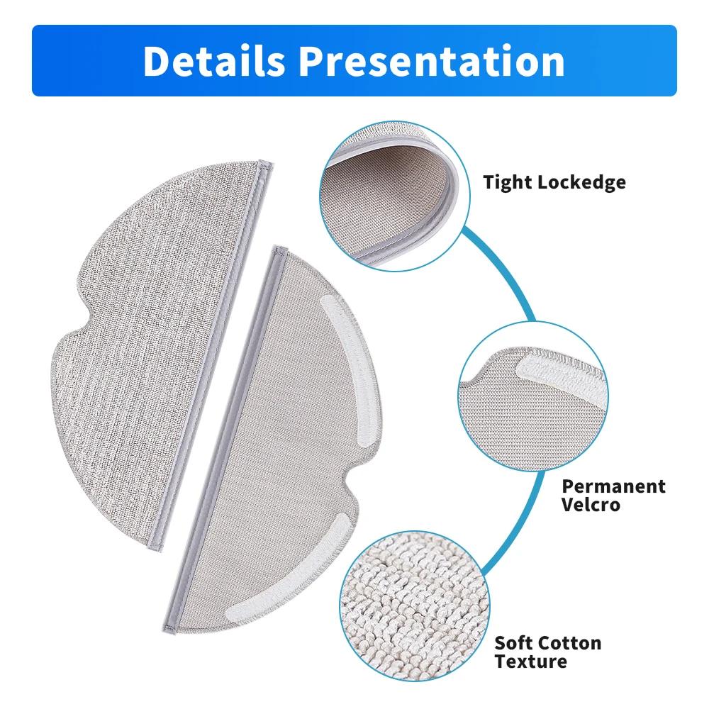 Dry Wet Mop Full Cover Design Mop Cloth For Xiaomi MI Robot Vacuum-Mop MIJIA 1C 1C 1T STYTJ11ZHM STYTJ11ZHM For Dreame F9 D9