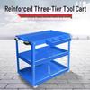 Three-Layer Multi-Functional Tool Cart for Auto Repair and Maintenance