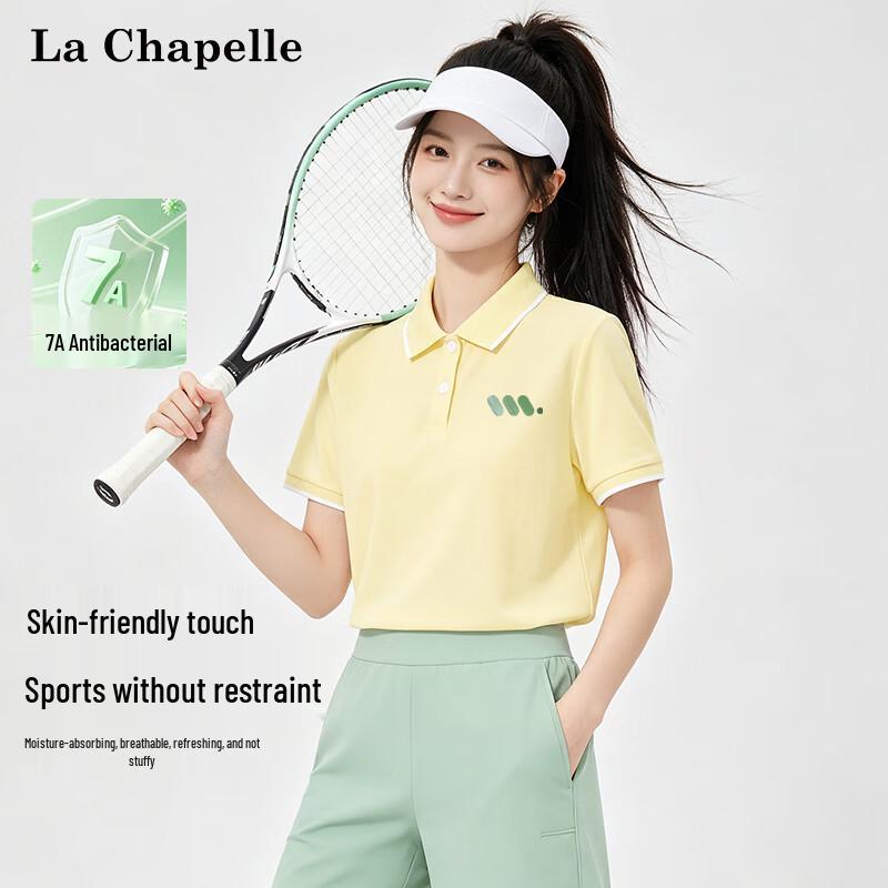 La Chapelle Women s 2026 Summer Quick-Dry Antibacterial Polo T-Shirt L