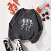 American Halloween Women's Colorful Letter Sweatshirt - Long Sleeve, Winter, Round Neck
