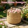 Woven Flower Pots, Seaweed Extra-large Potted Plants, Green Plant Baskets, Woven Plant Baskets