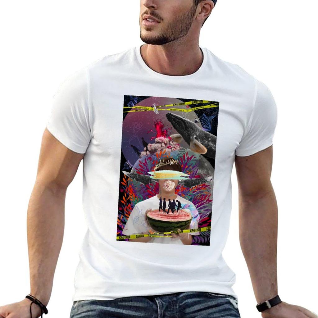 Kpop Multistan Collage Tshirt Gifts For Boyfriend Customizeds Heavy Weight T Shirts For Unisex