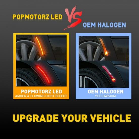 Front Rear LED Side Fender Marker Lights For Mini Cooper R55 R56 R57 R58 R59 R60