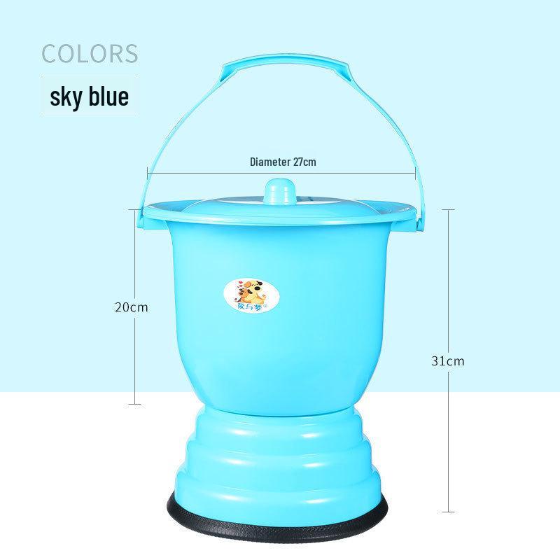 Women's Indoor Urinal with Lid for Night Use - Suitable for Rural, Elderly, and Children