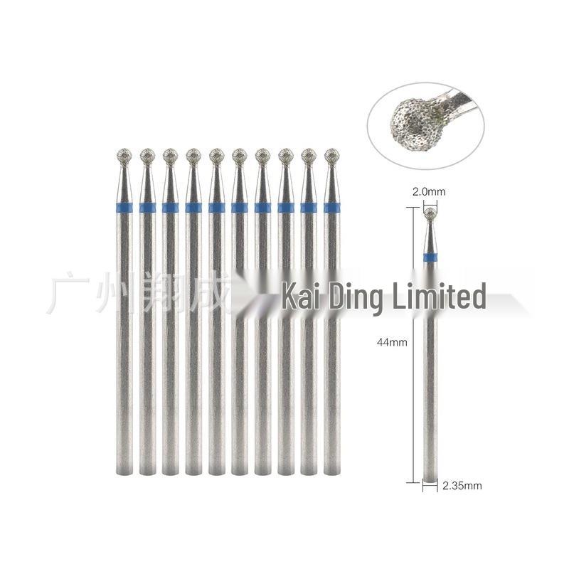 10-Piece Nail Art Diamond Drill Bits for Pre-Treatment and Grinding Dead Skin & Calluses