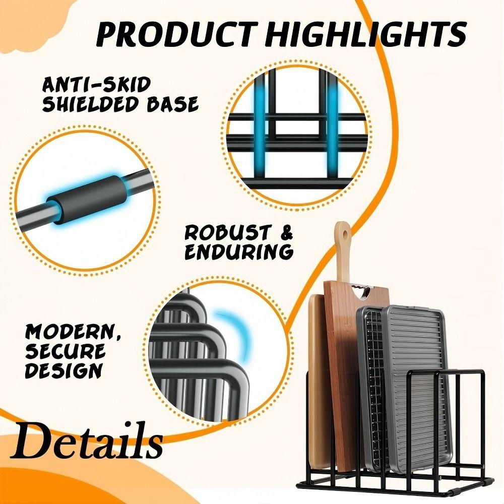 Robuster Schneidebretthalter Rostbeständiger Pfannenhalter Kochgeschirrhalter Backblech