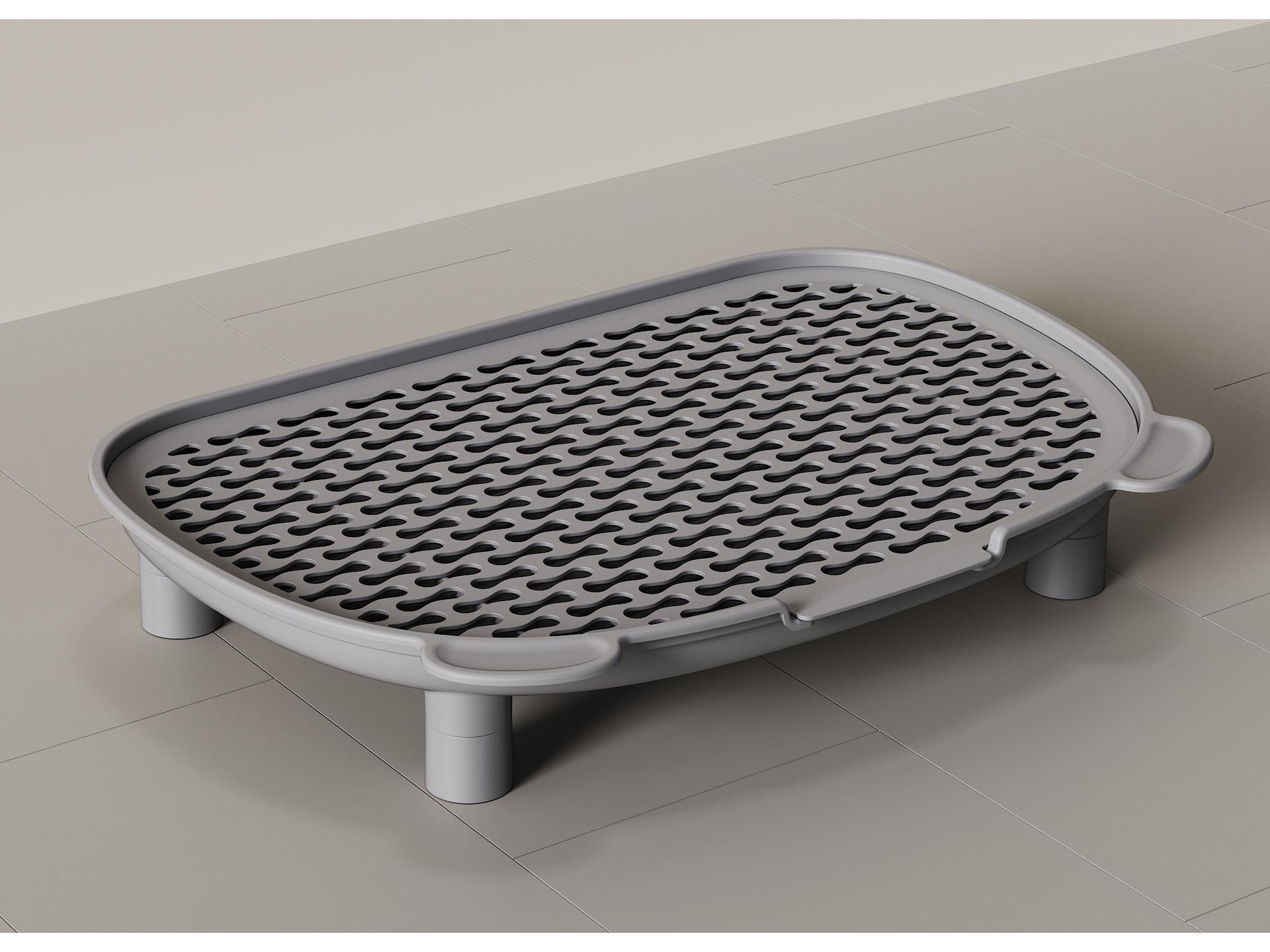 

Міжкордонний килимок для котячого туалету проти розсипання з покращеним двошаровим контролем піску