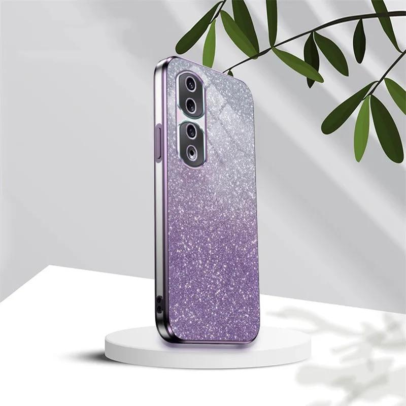 Πολυτελής θήκη Glitter Gradient για Huawei Honor 100 90 80 Pro 70 60 SE 50 9X X50 X50i X40 X30 X20 X9A Πίσω κάλυμμα σιλικόνης