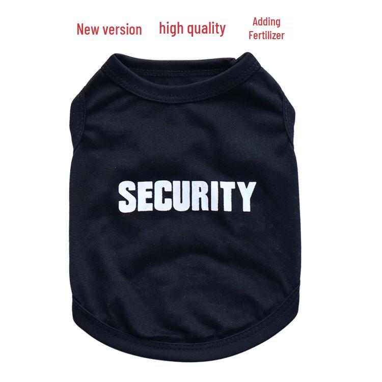 Spring/Summer Cotton Security Guard Vest for Small Dogs and Cats