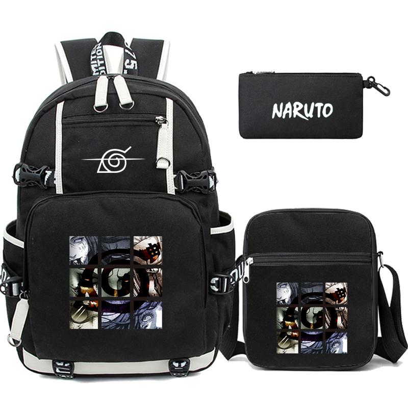 3Pcs/set Anime Backpack for Teen Boy Girl Back To School Backpack Student Schoolbag Men Women Leisure Travel Bag