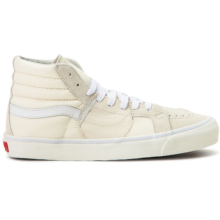 Vans Sk8 Bricolage Canvas High-Top Skate Shoes Unisex Sneakers Off-White VN0A45K3VSM1