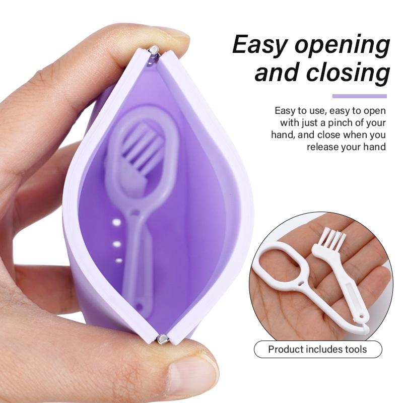 Cute Aligner Case Silicone Retainer Case Denture Case Travel Braces Mouth Guard Container Holder Oral Hygiene Sealed Braces Box