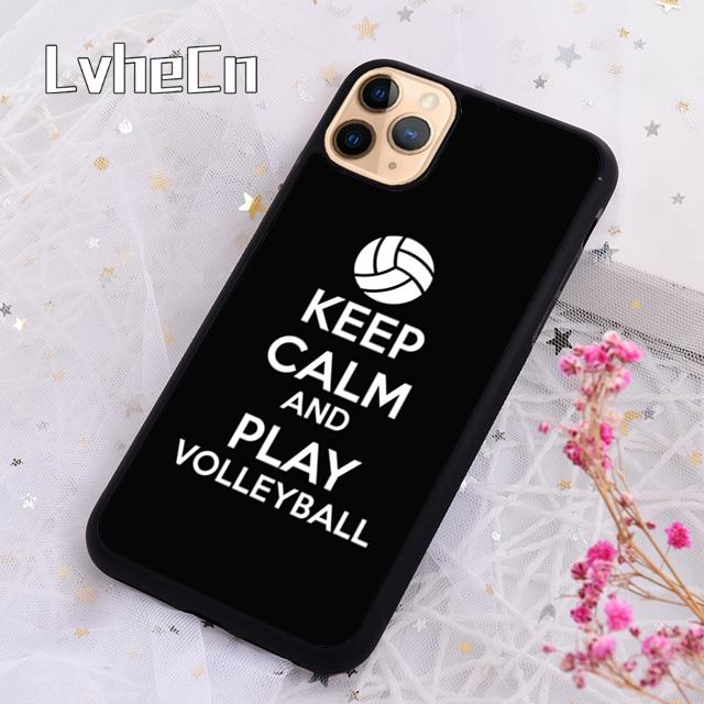 LvheCn Volleyball Sprüche Handyhülle Cover Für Für iPhone 17 Air 13 12 14 15 16 Pro Max Plus