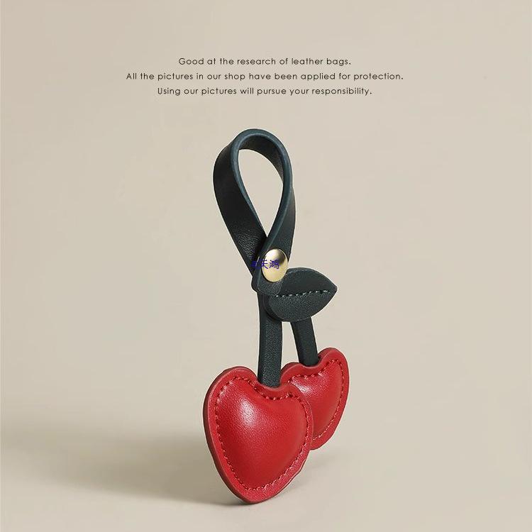 2025 Cherry Heart Bag Charm - Cute Small Ornament Accessories