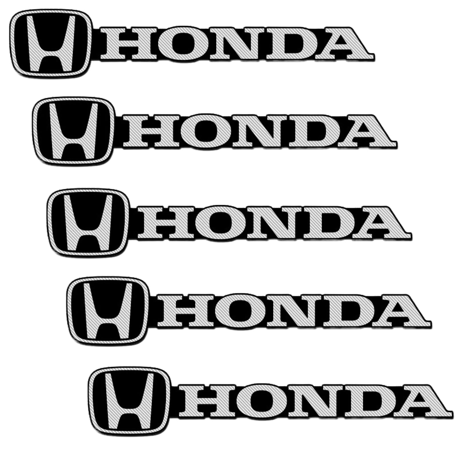 

BLOOPIC Наклейка с логотипом автомобильного гудка Honda Наклейка для украшения логотипа автомобиля (Набор из 5) металл