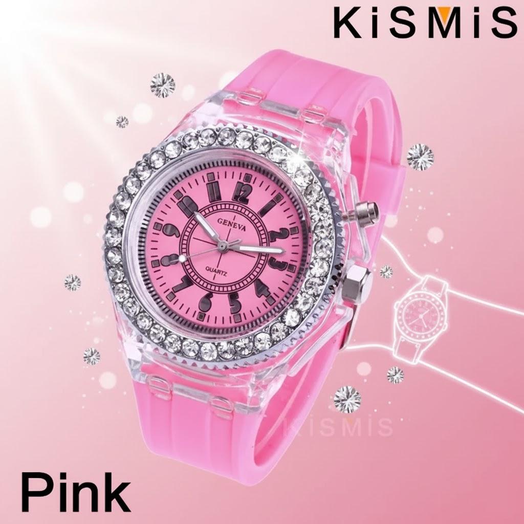 Trendy Luminous LED Quartz Watches for Men and Women Stylish Rhinestone Design Sports Watch for Couples Chic Practical Timepiece