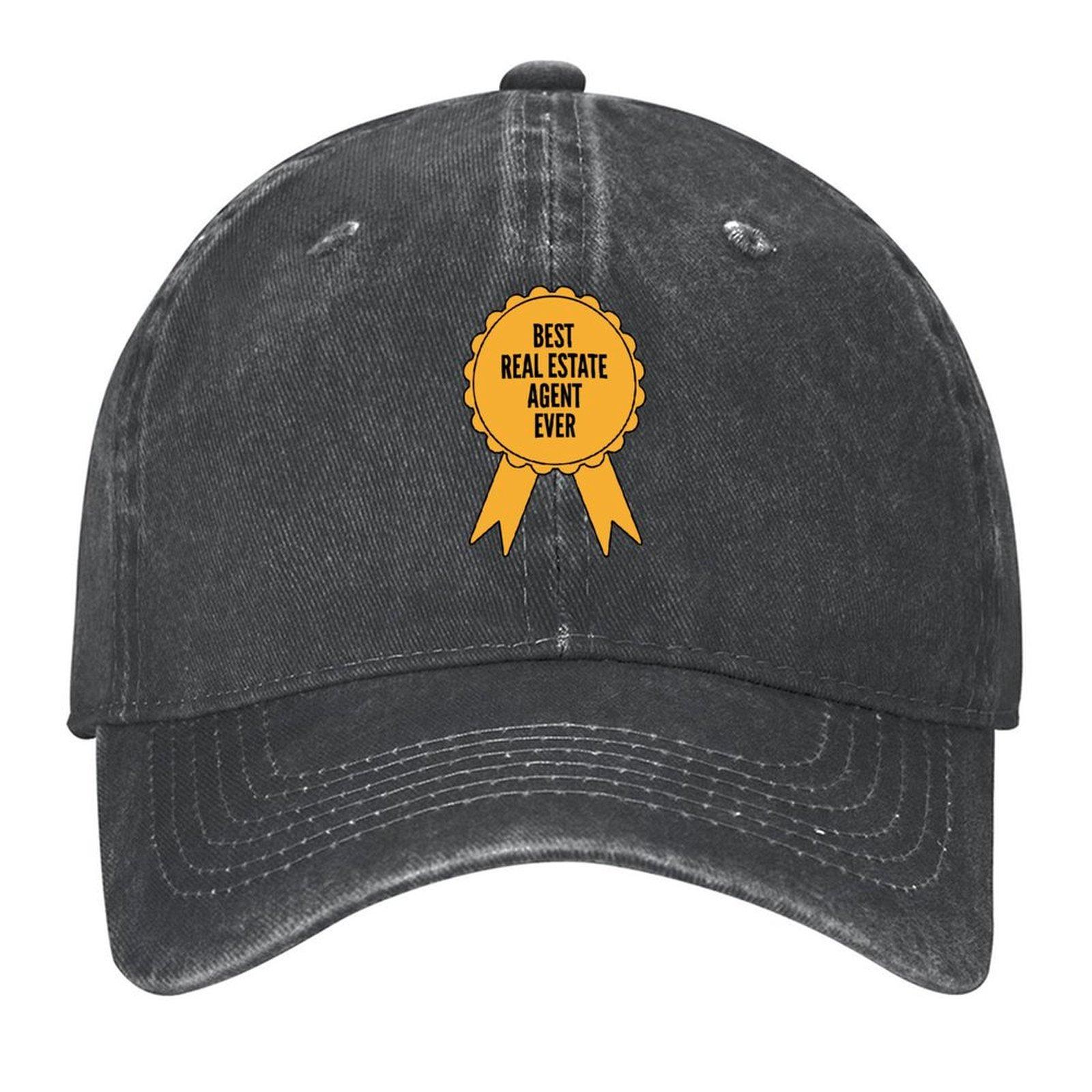

2026 Best Real Estate Agent Ever Gold Medal Achievement Baseball Cap Sunhat Sunscreen Golf Hat For Men Women s