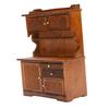 Dollhouse Sideboard 1 12 Scale 10x5x13.7cm Wooden Miniature Dollhouse Bookcase Cupboard