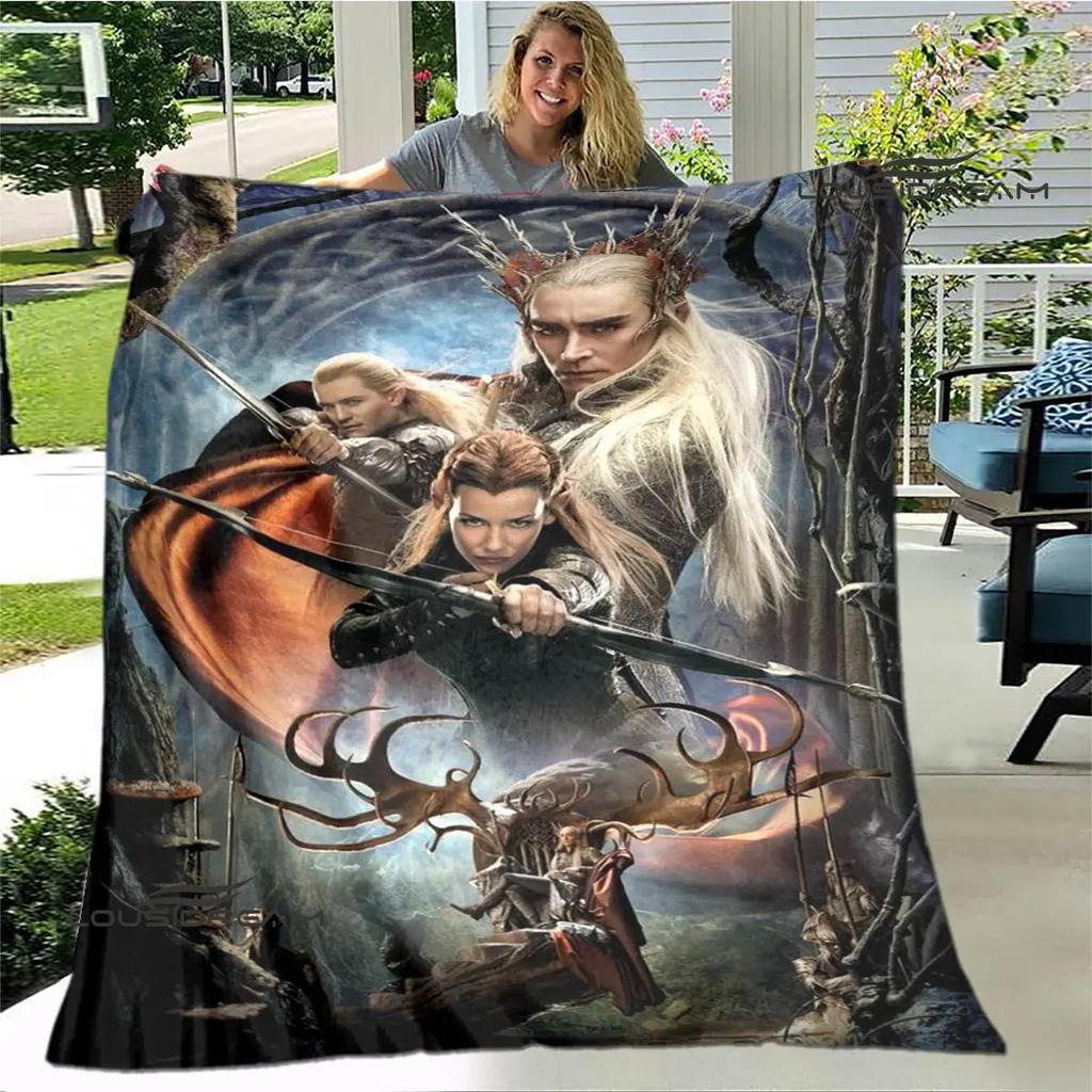 L-Lord of the Rings Printed blanket Flannel Warm Blanket Soft Comfortable Blanket Home Travel Blanket bed linings Birthday Gift