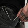 SHIXIN Punk Metal Belt Chain Jeans Accessories HipHop Rock Pants Chain For Men Versatile Beads Waist Link Keyring Jewelry Female