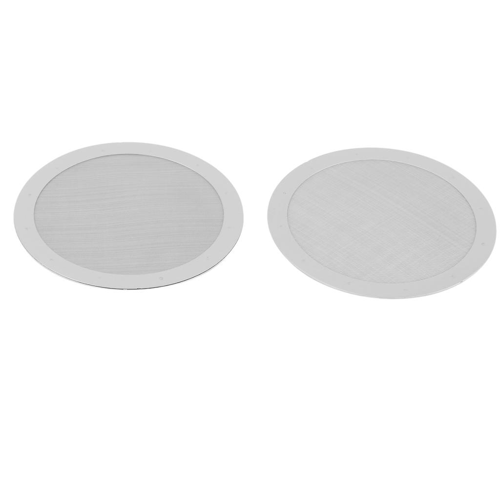 2pcs 61MM Stainless Steel Reusable Filter Metal Coffee Filter Reusable Travel Friendly Mess