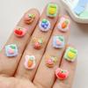30Pcs Cute Mini Fruit Cherries,strawberry Cookies Nail Art Resin Designer Charms DIY Craft For Nail 3D Decorations Jewelry