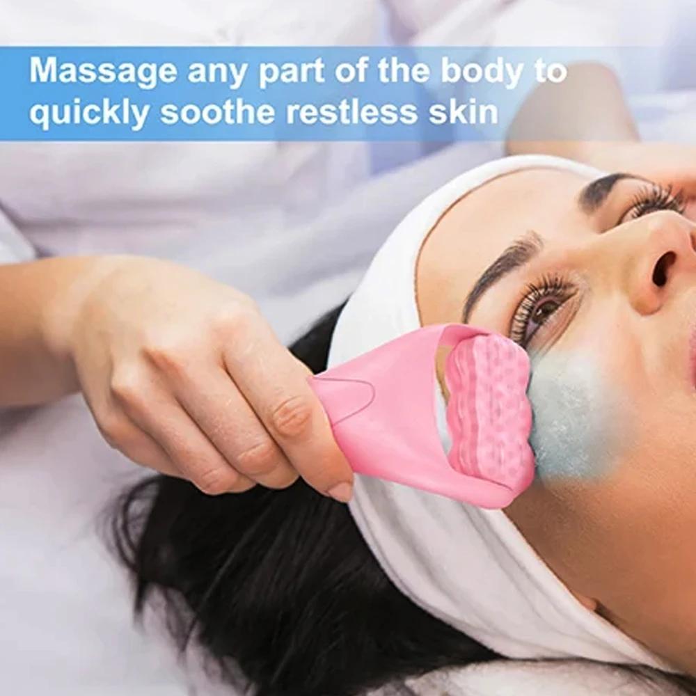 Travel Ice Roller for Face & Eye Cold Compress Massage Face Rollers For Puffiness Face Massager Skin Care Tools Gift For Women
