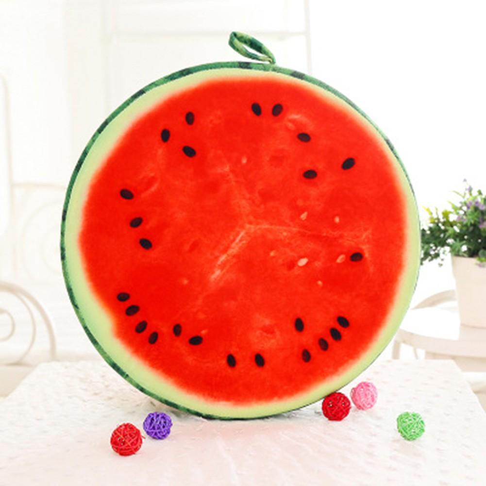 33cm Cushion Fruit Shape For  In-bed Reading And Watching Back And Head Pillow Round Cushion Lint-free