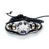 Carini FPE Cartone Animato Gioco Braccialetti in Pelle Claire Engel Braccialetti Intrecciati Multistrato Bangles Gioielli Fatti a Mano Regali
