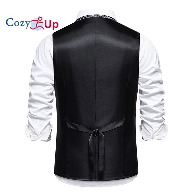 Cozy Up menns fritidsdress dress vest Slim Fit Business Formell vest vest