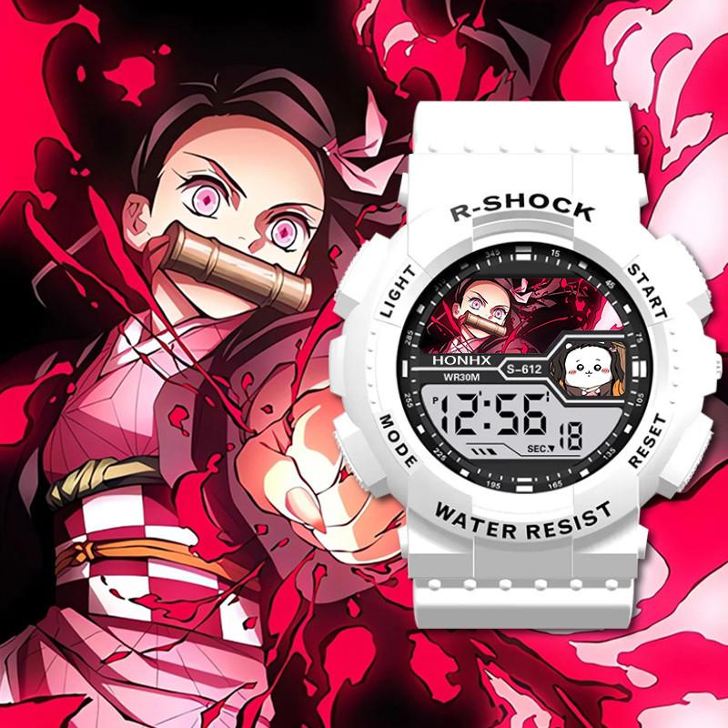 Anime Demon Slayer Armbåndsur Agatsuma Zenitsu Nezuko Tanjirou Kvarts Klokke Gave