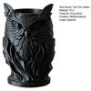 Creative Classroom Organizer 3D Printed Owl Pen Holder Desk for Office Stationery Durable Pla Stationery Holder Retro Relief Animal Storage