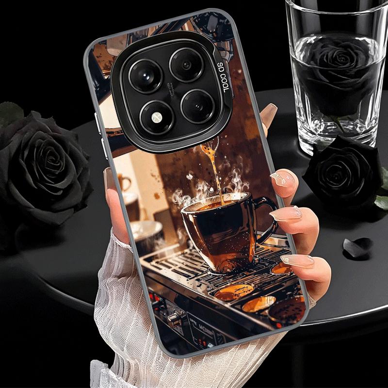 Black Coffee Fashion Style Soft Phone Case for Samsung Galaxy S24 S25 FE S26 Edge S23 Ultra S22 Plus S21 + Shockproof Cover Back