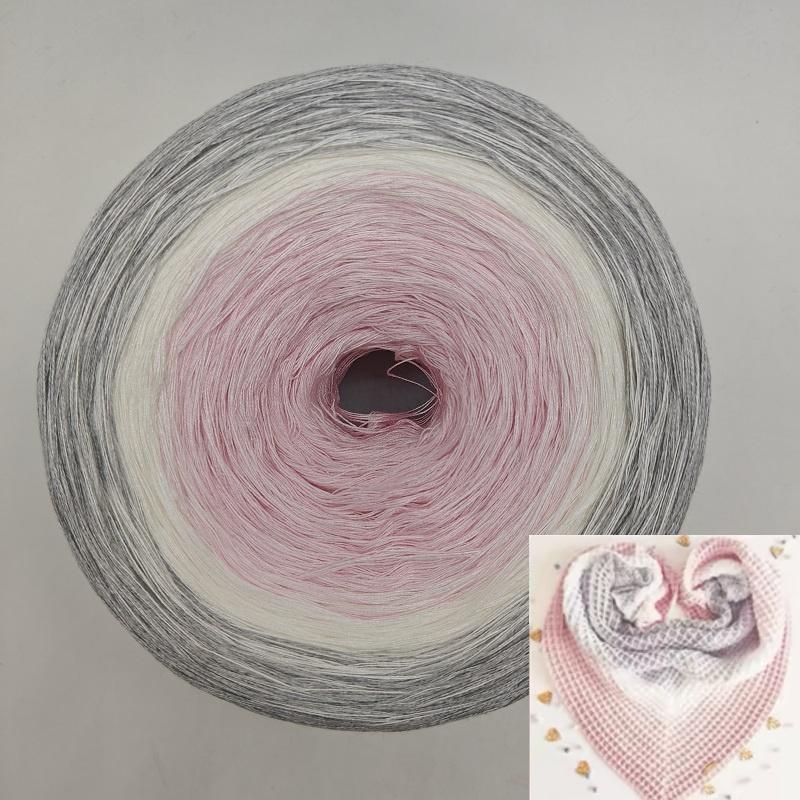 300g Mercerized Cotton Yarn Gradient Color Long Section Dyed Hand Wound Mixed Strand Cake Thread DIY Hand Knitted Shawl Scarf