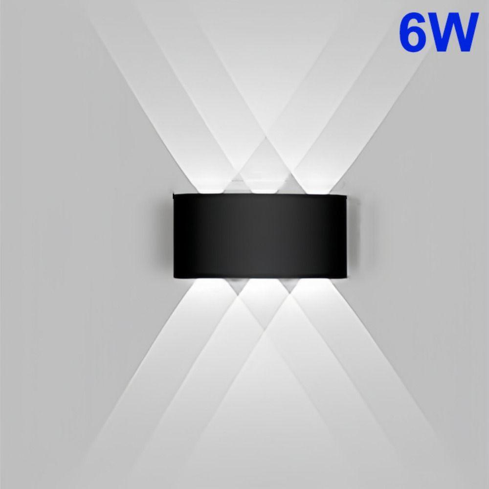 Warm/White/RGB Lights 6/8 LED Solar Light Up and Down Fence Solar Lamp  Decor