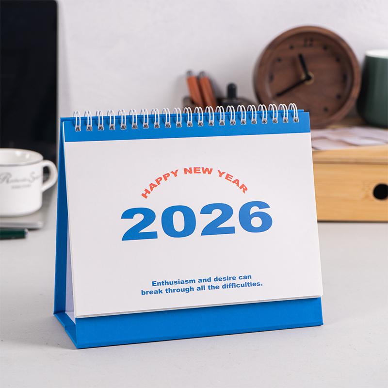 2026 Calendar Simple  Book Monthly Daily Planner Scheduler Time Management Home Office Desktop Decoration Standing Calendar