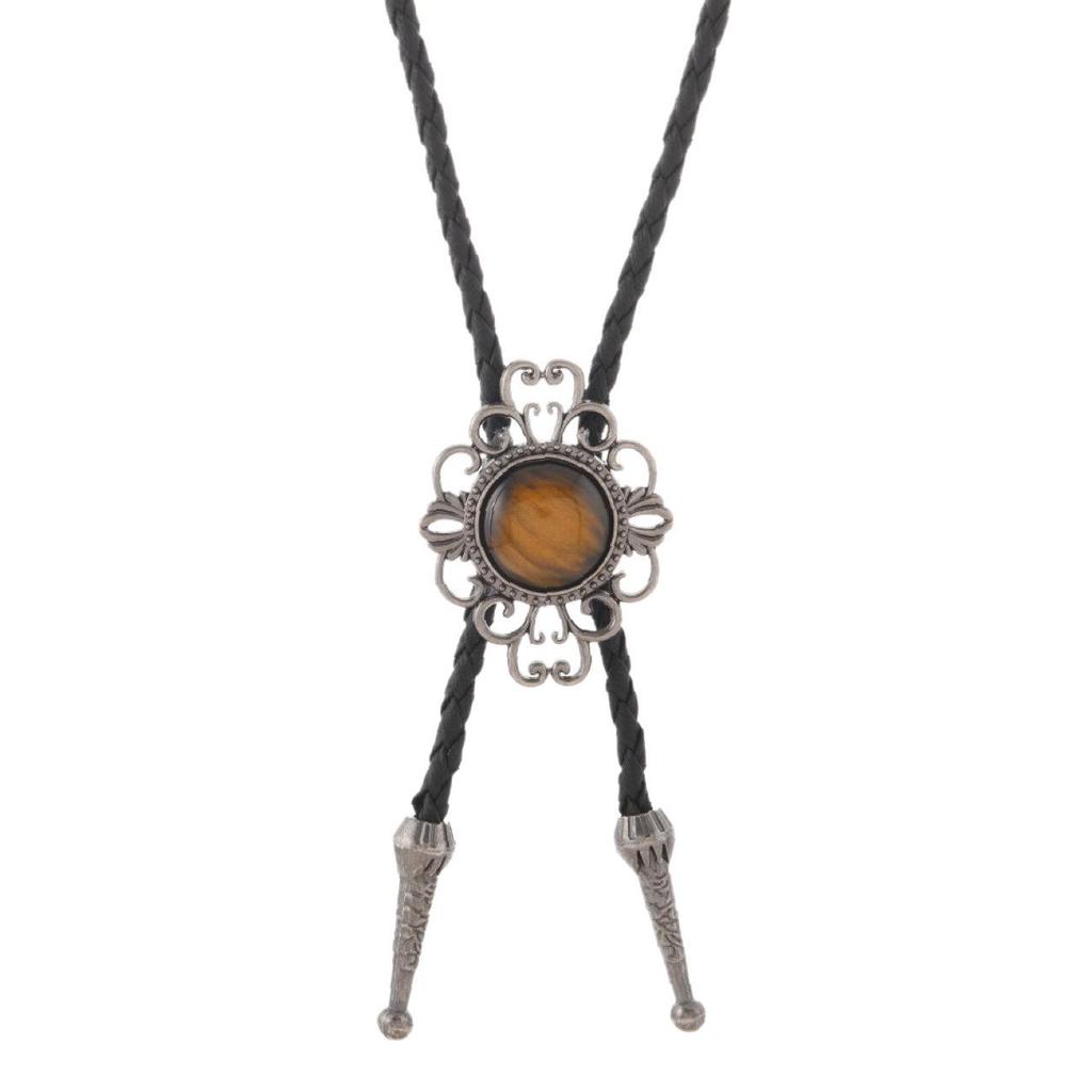 Southwest Tribal Alloy Bolo Tie Pendant Necklace for Men
