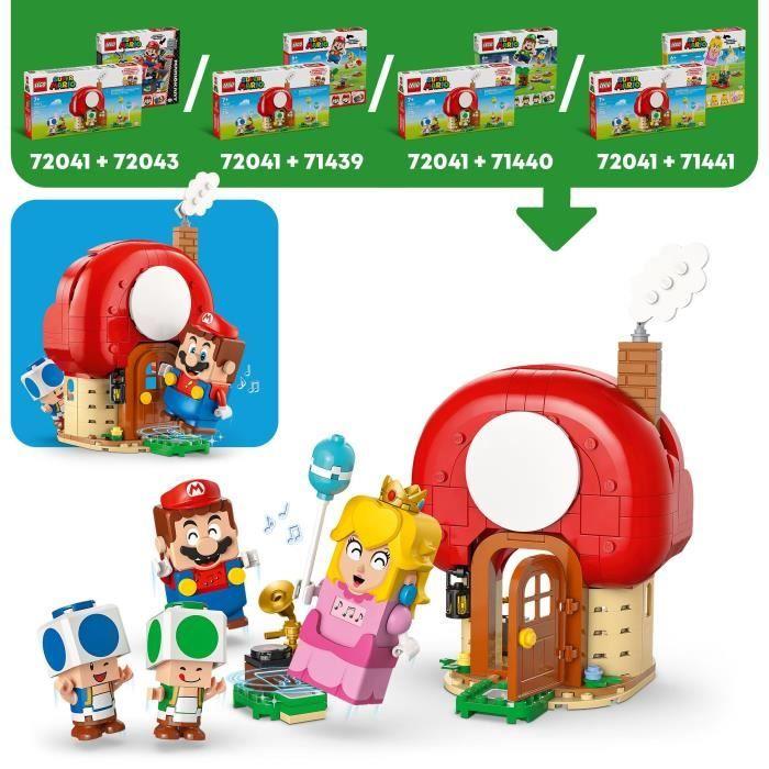LEGO Super Mario 72041 Fête chez les Toads - Jeu de Construction enfant dès 7 ans